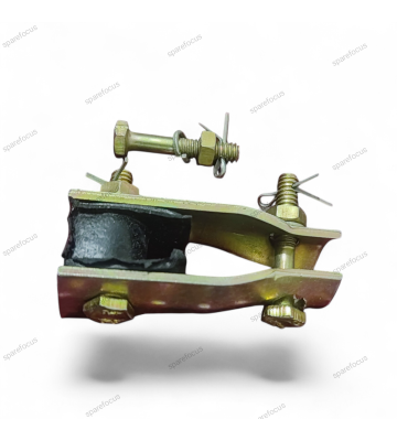 Heavy Duty Steel & Rubber Ceiling Fan Hanger Clamp (with Nut, Bolt, and Locking Pins)